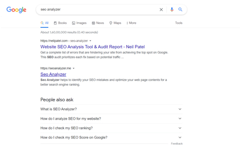 First Page of Google - SEO
